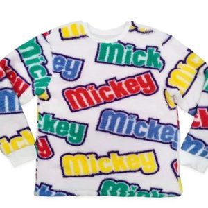 Disney Mickey White Fleece Sweater